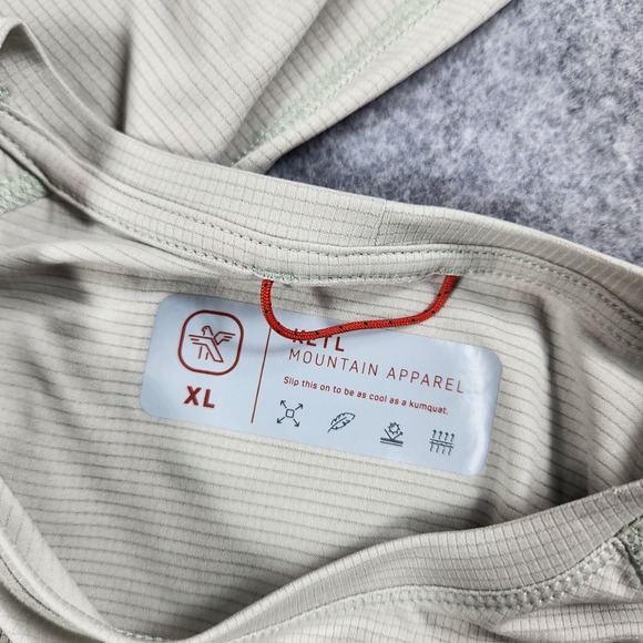 Ketl Mountain Apparel Shirt Mens XL Long Sleeve Waffle Knit Long Sleeve Green - Picture 7 of 11